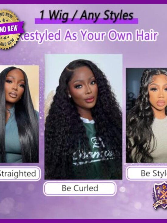 30 Inch Body Wave Lace Front Wig Human Hair Pre Plucked 13x6 HD Lace main image 4